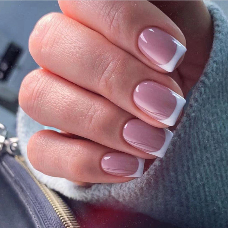 Classic French Tip Press-On Nails Kalsten