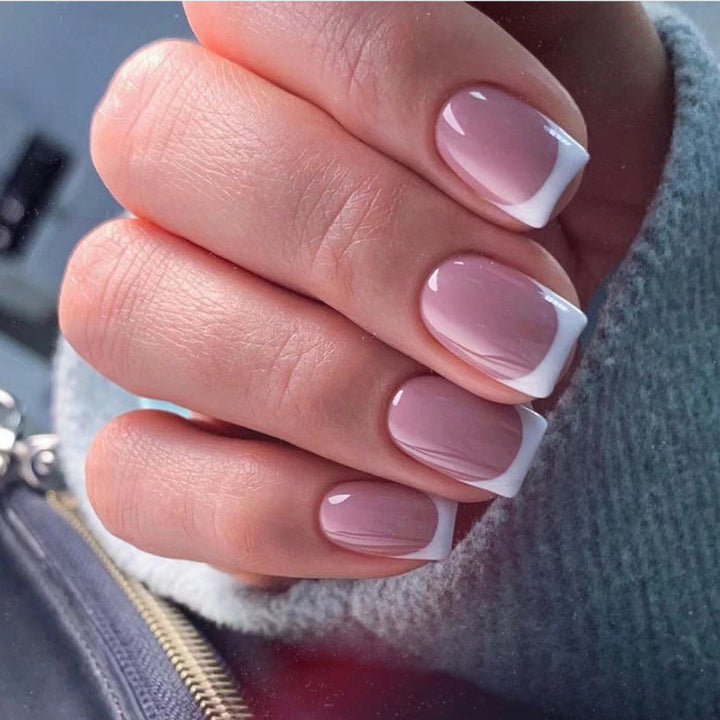 Classic French Tip Press-On Nails Kalsten