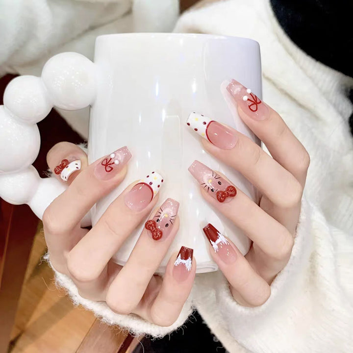 Unique Artistic Press-On Nail Set
