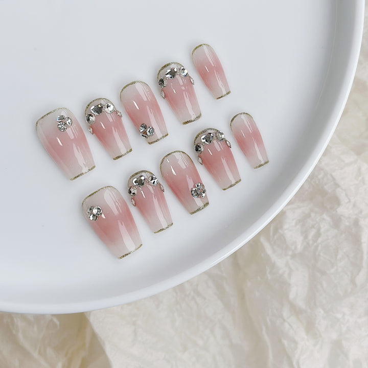 Butterfly-Embellished Press-On Nail Set