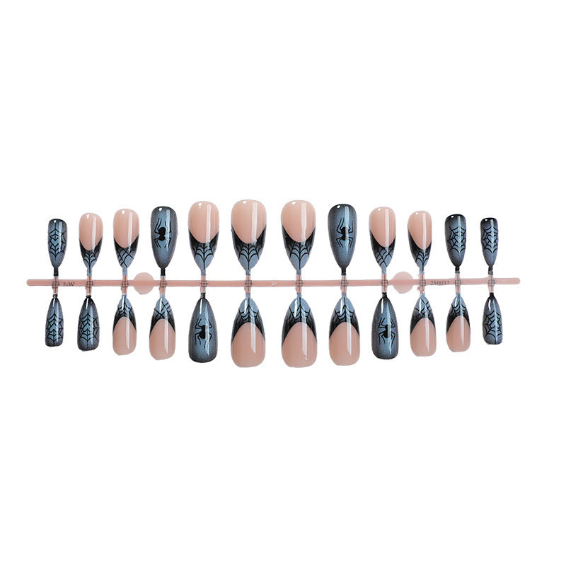 Acrylic Nail Set with Stylish Spider Design Kalsten