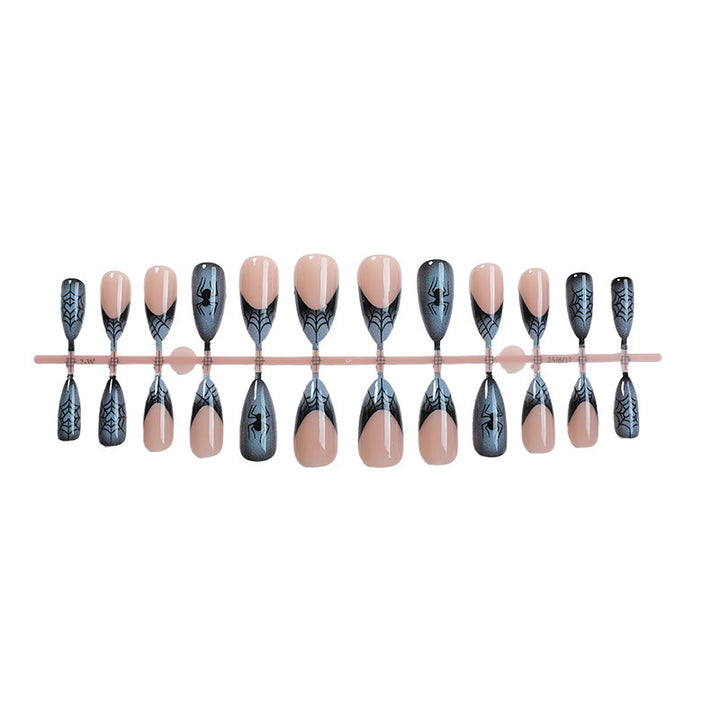 Acrylic Nail Set with Stylish Spider Design Kalsten