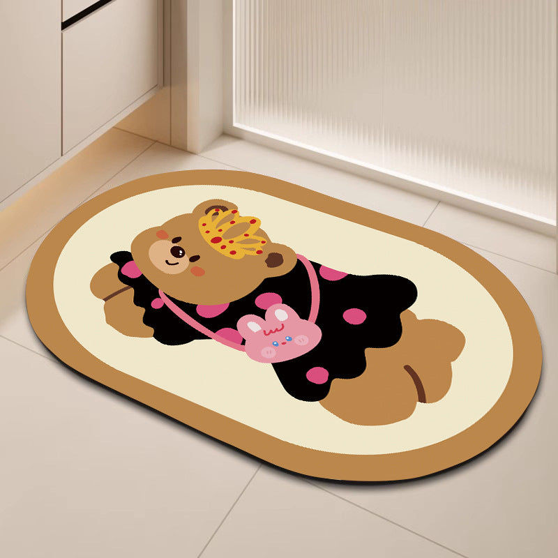 Cute Cartoon Dog Bath Mat Kalsten
