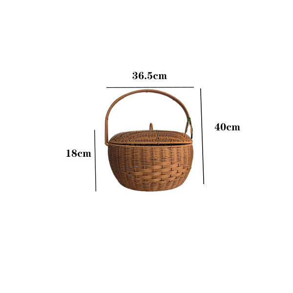 Handcrafted Woven Picnic Basket Kalsten