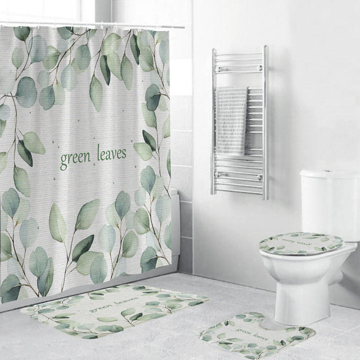 Leafy Botanical Themed Bathroom Ensemble Kalsten