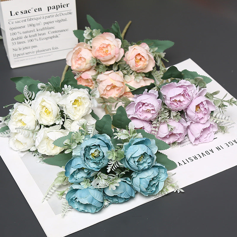 Lifelike Artificial Peony Bouquet