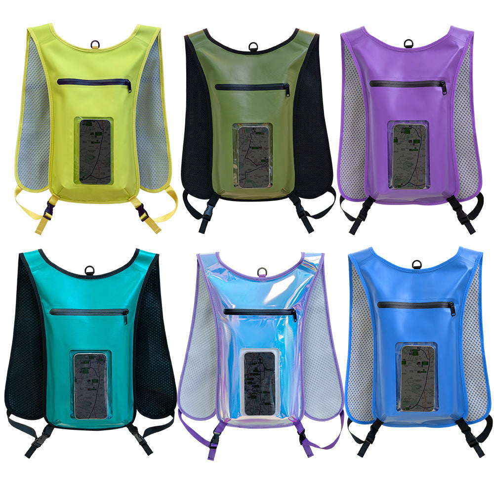Waterproof Smartphone Backpack with Transparent Front Pocket Kalsten
