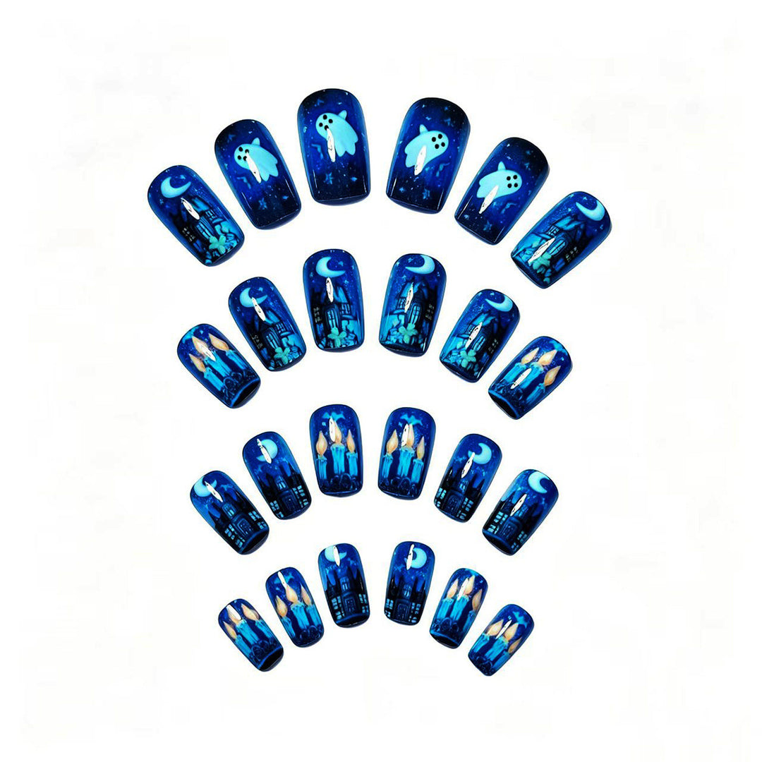 Creative art nails with festive Halloween design Kalsten
