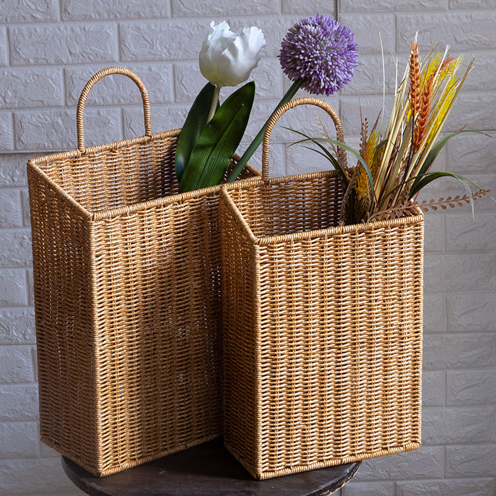 Handwoven Rectangular Storage Hamper Kalsten