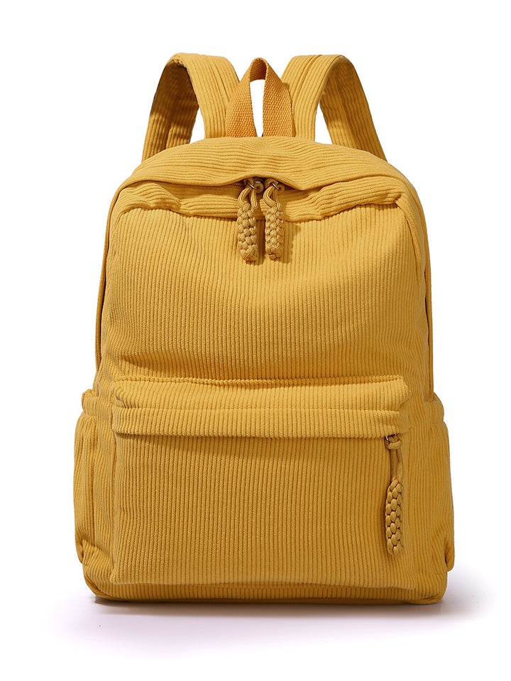 Casual Corduroy Backpack Kalsten
