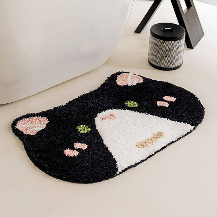 Plush Smiley Face Bath Mat