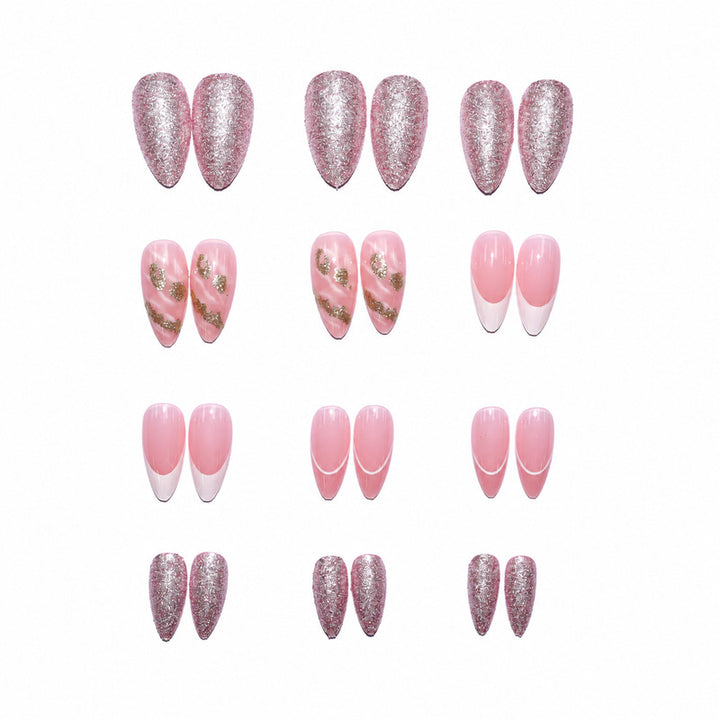 Premium Nail Art Set with Glitter and Flower Pattern Kalsten