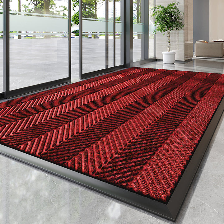 Decorative Chevron Pattern Entry Mat Kalsten