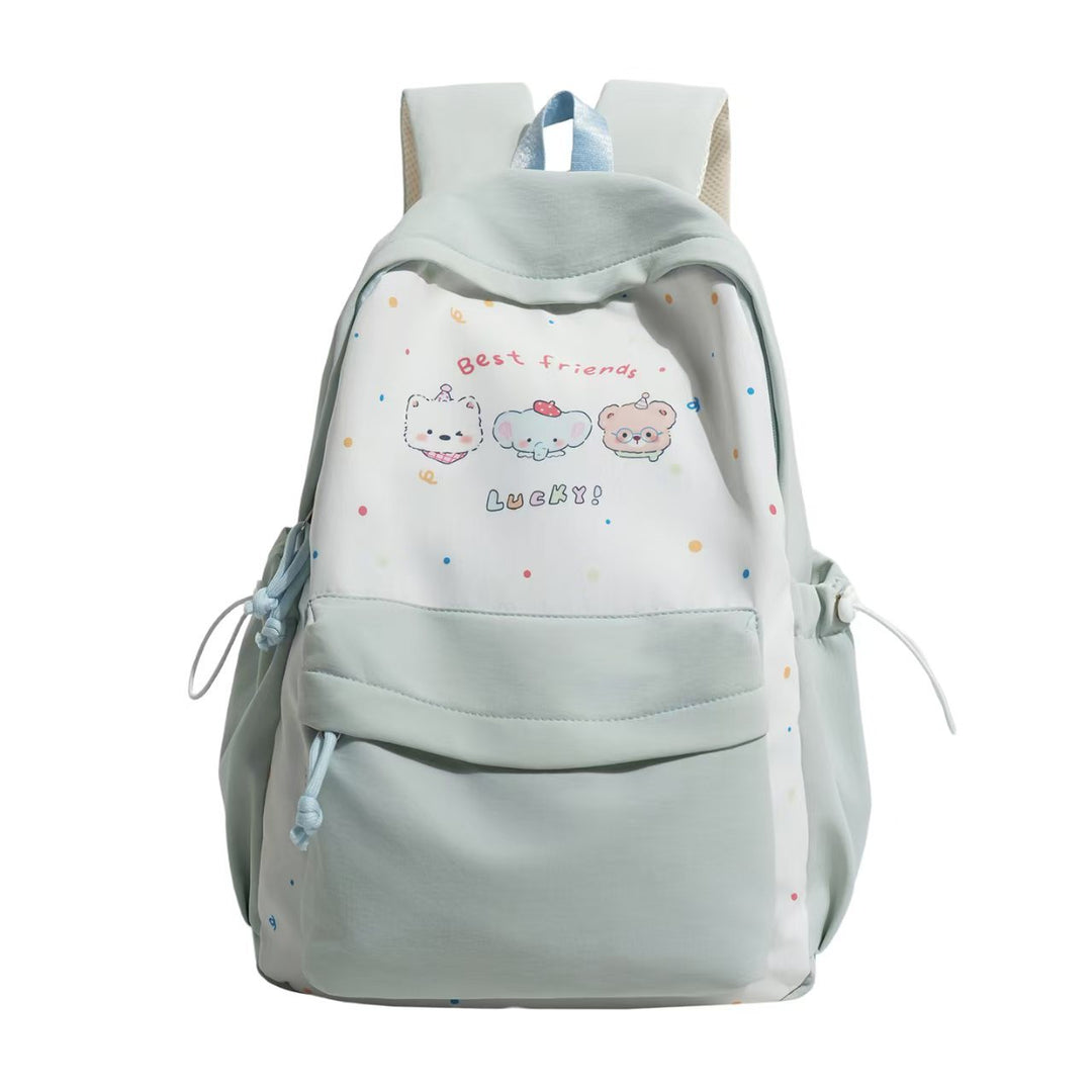 Leisure backpack with playful animal motif and practical compartments Kalsten