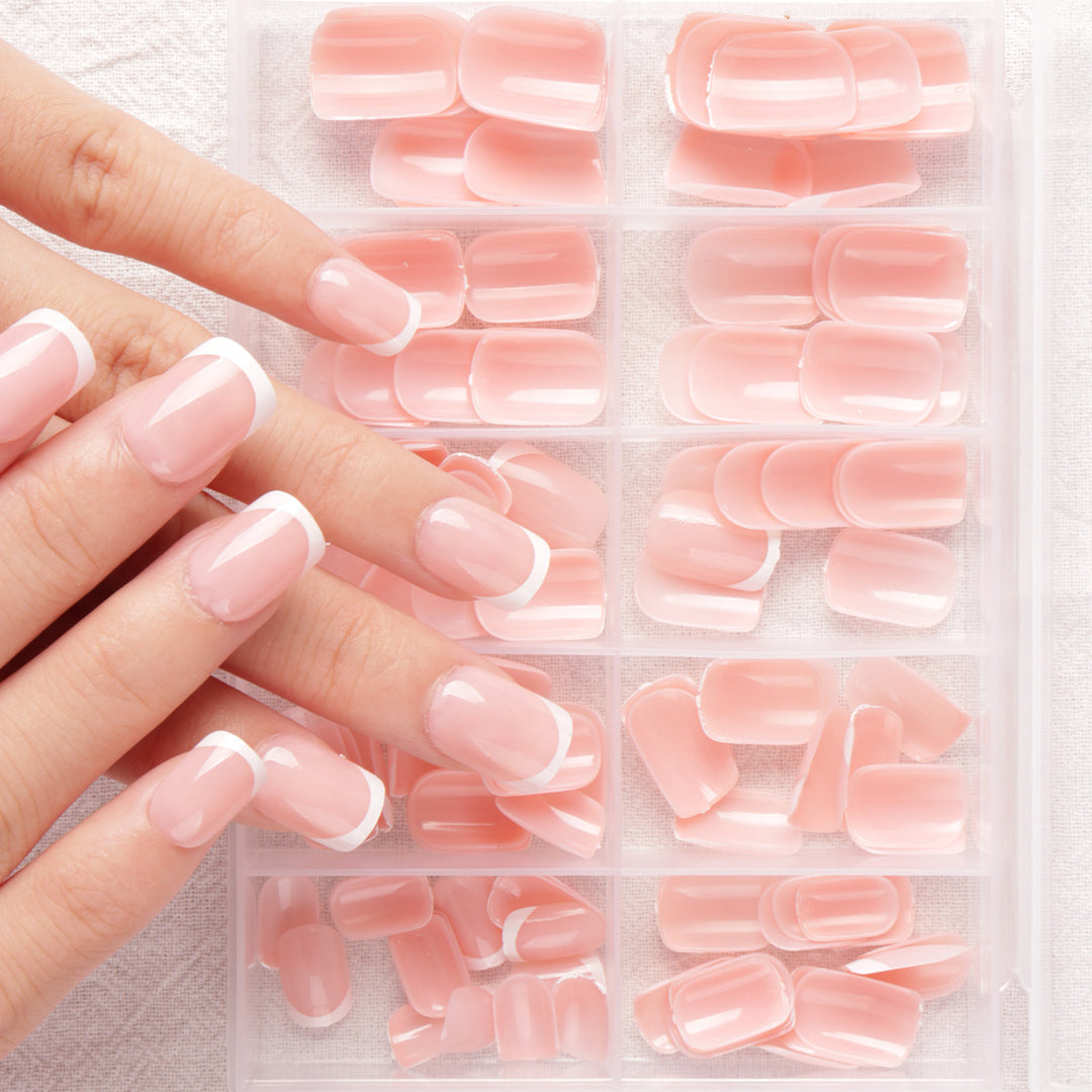 French Tip Press-On Nail Extensions Kalsten