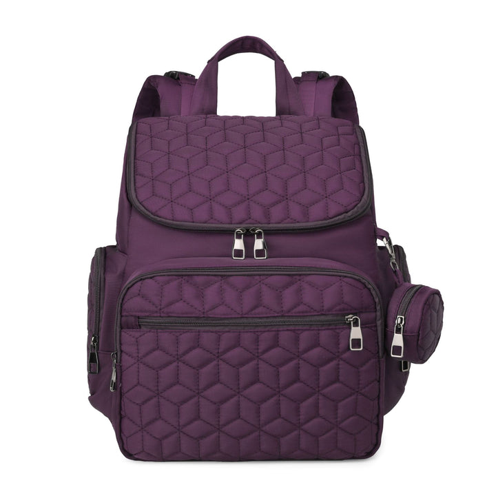 Versatile Quilted Multi-Pocket Backpack Kalsten