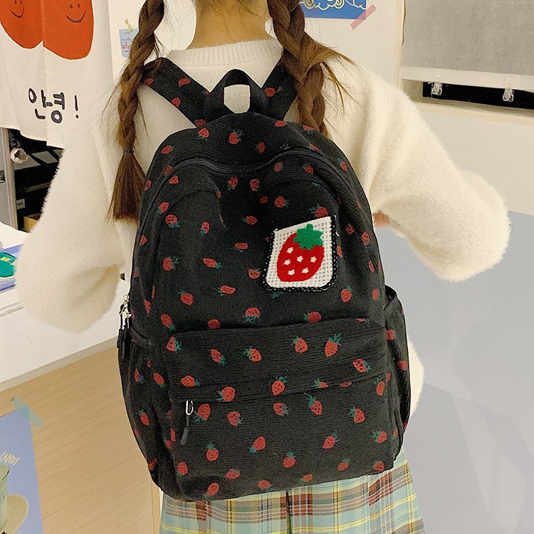Backpack with Playful Strawberry Design Kalsten