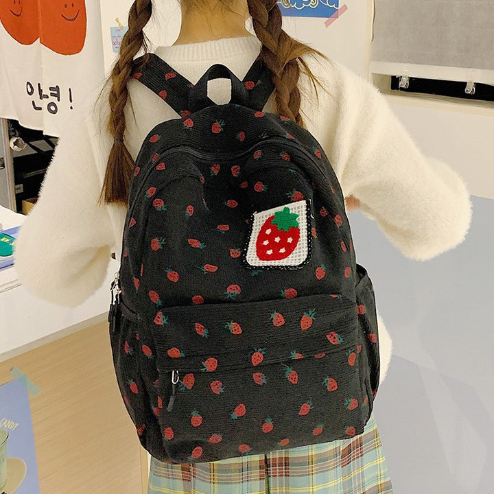 Backpack with Playful Strawberry Design Kalsten