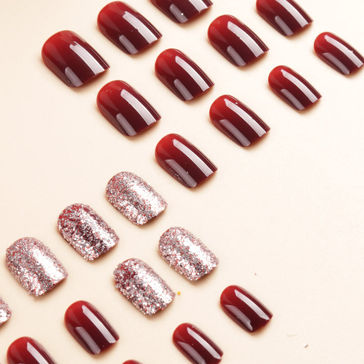 Glossy Gel Press-On Nail Set Kalsten