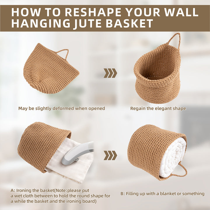 Decorative Macrame Storage Basket Kalsten