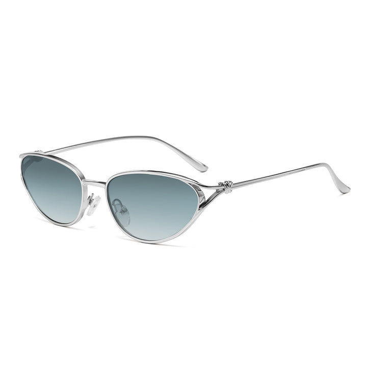 Cat-Eye Sunglasses with Elegant Metallic Accents Kalsten