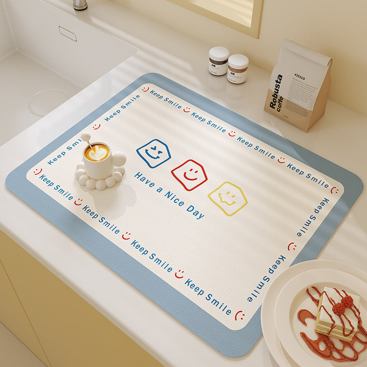 Smiling Faces Kitchen Mat Kalsten