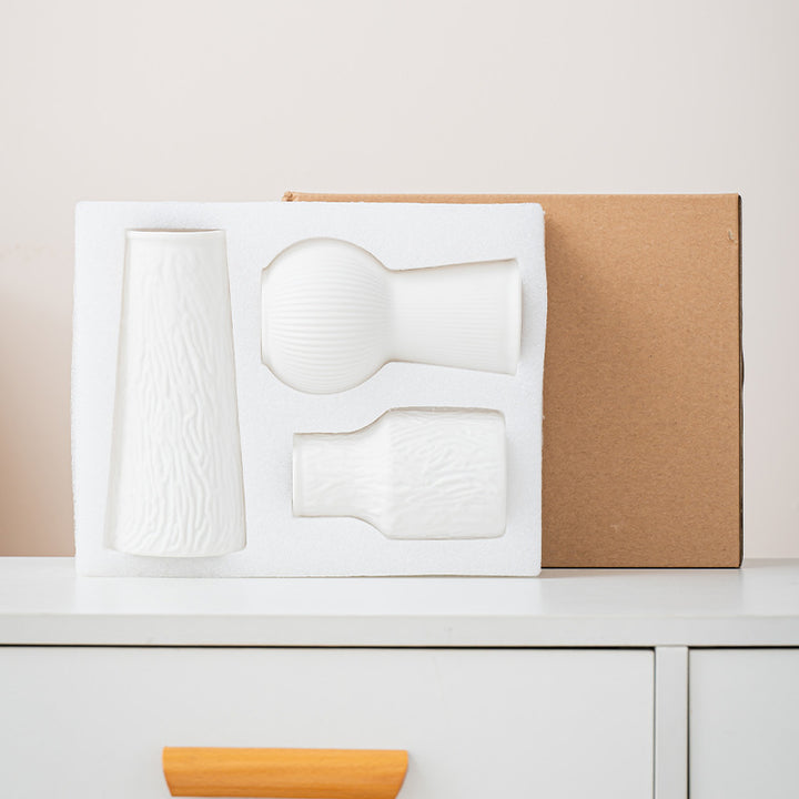 Modern 3-piece Decorative Ceramic Vase Set