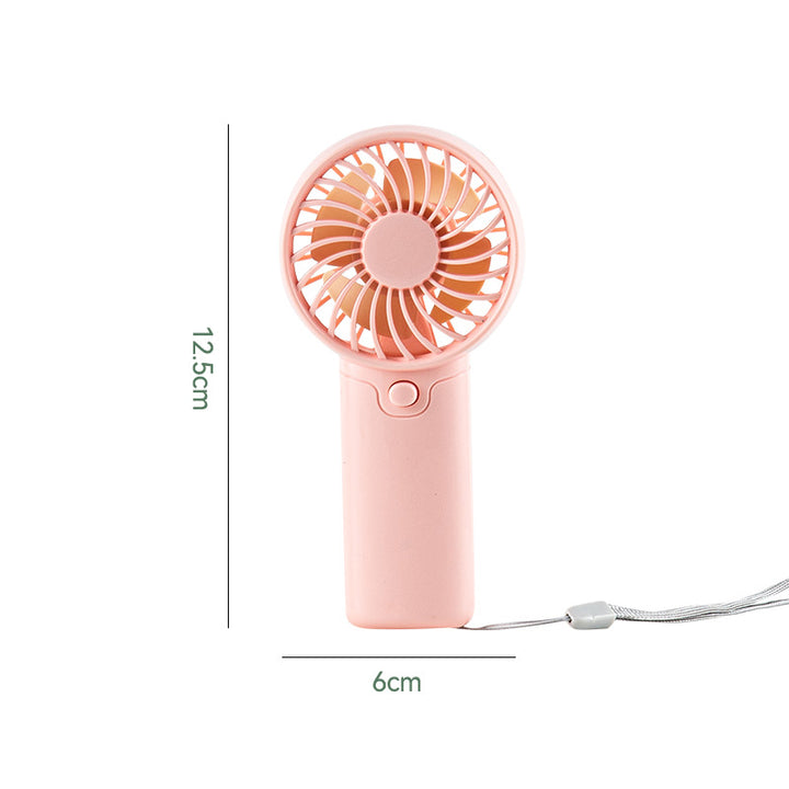 Women's portable mini fan with ergonomic handle and USB charging function Kalsten