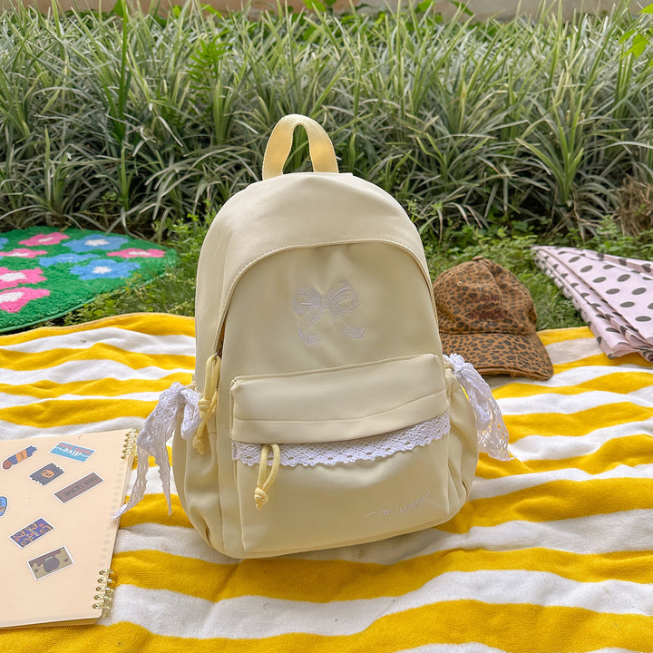 Charming Bow-Embellished Backpack Kalsten
