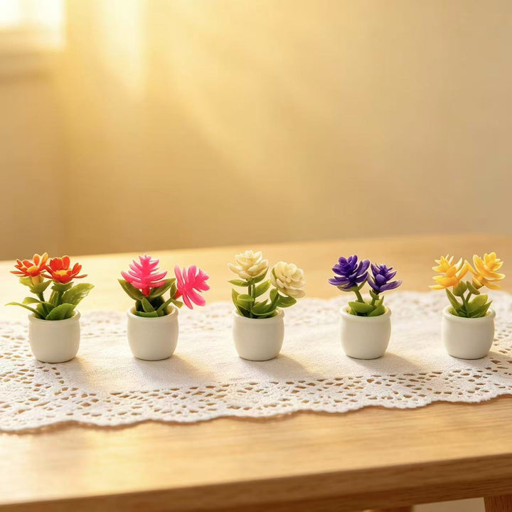 Miniature Flower Pot Set