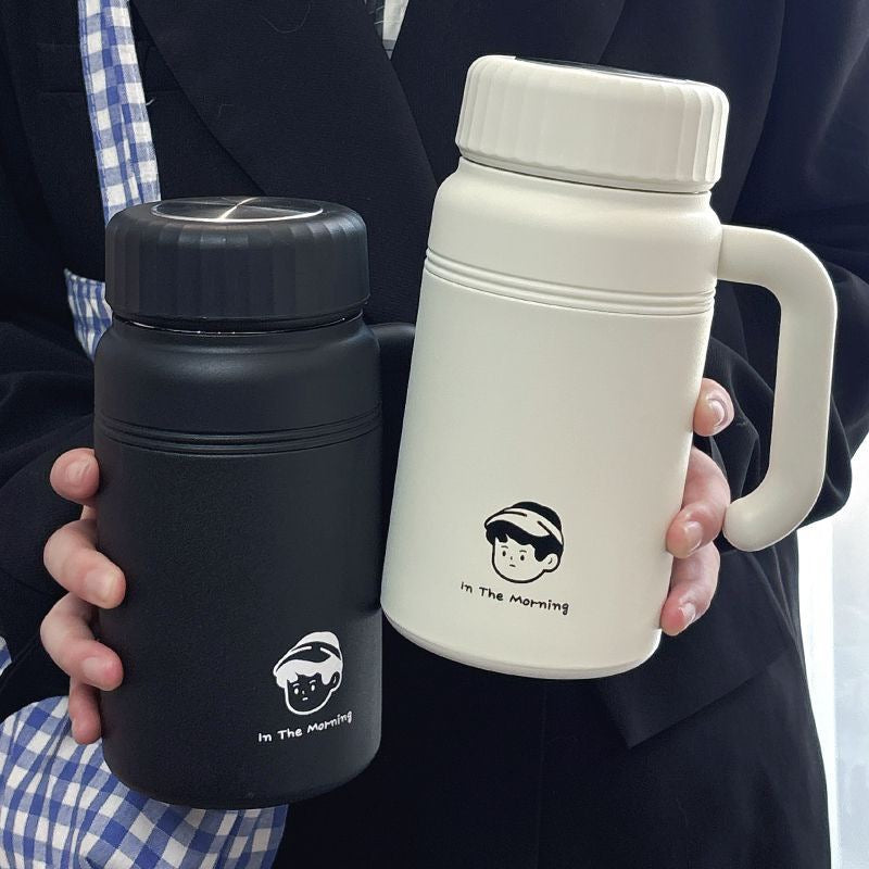 Women's insulated drinking bottle with ergonomic handle and practical leak protection Kalsten