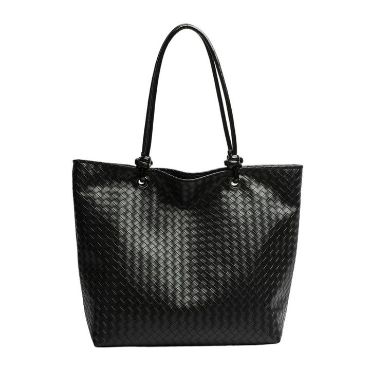 Woven Leather Tote Bag