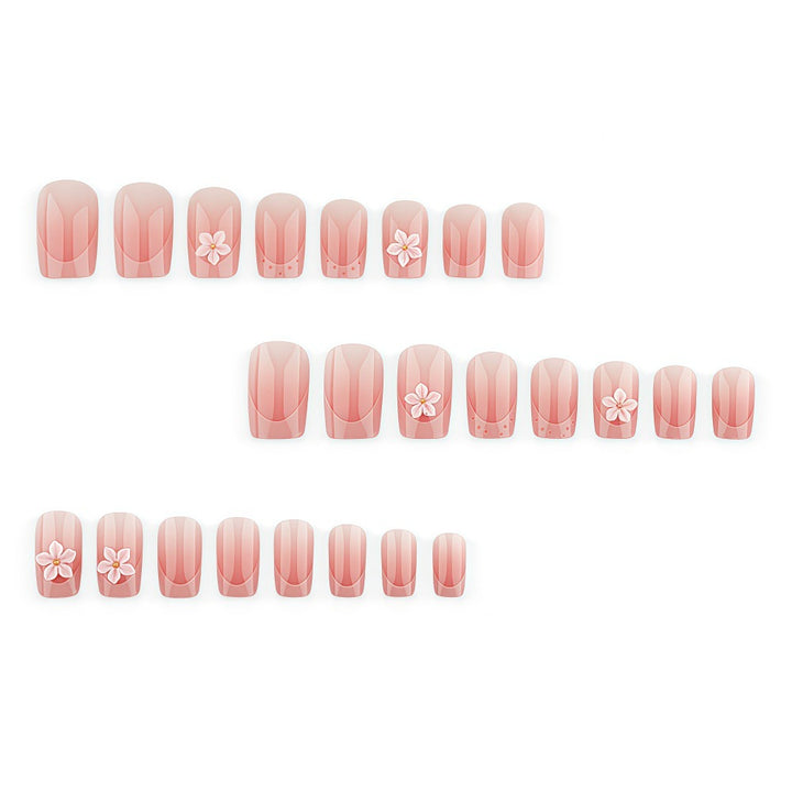 Artificial nails with delicate flower design Kalsten