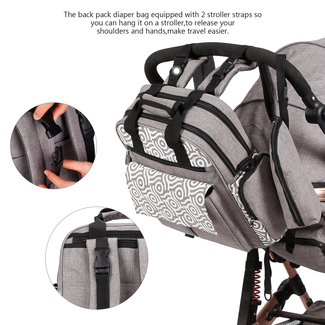 Multifunctional Diaper Bag with Insulated Compartments Kalsten