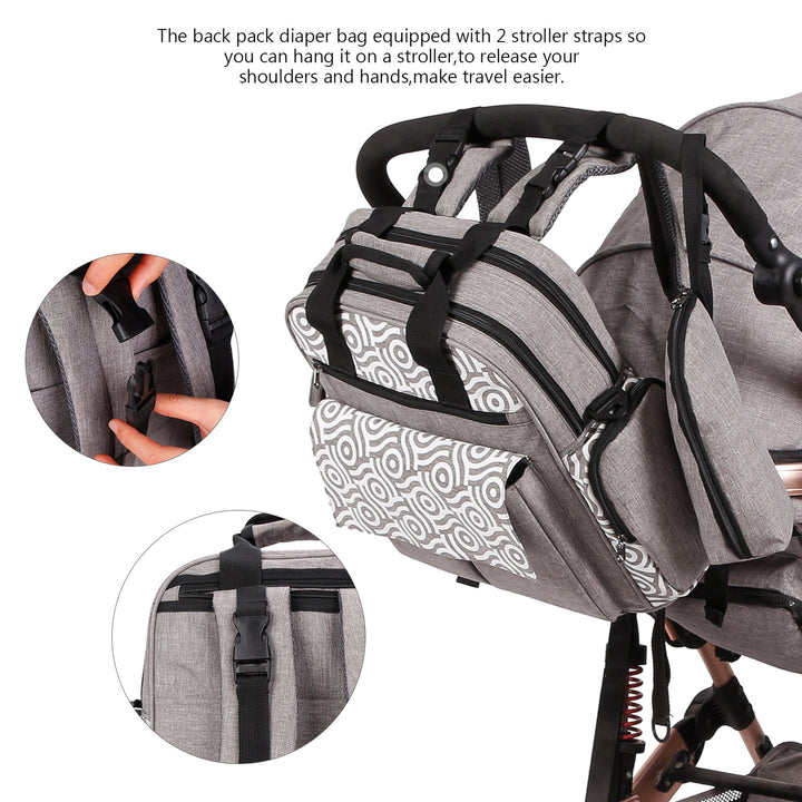 Multifunctional Diaper Bag with Insulated Compartments Kalsten