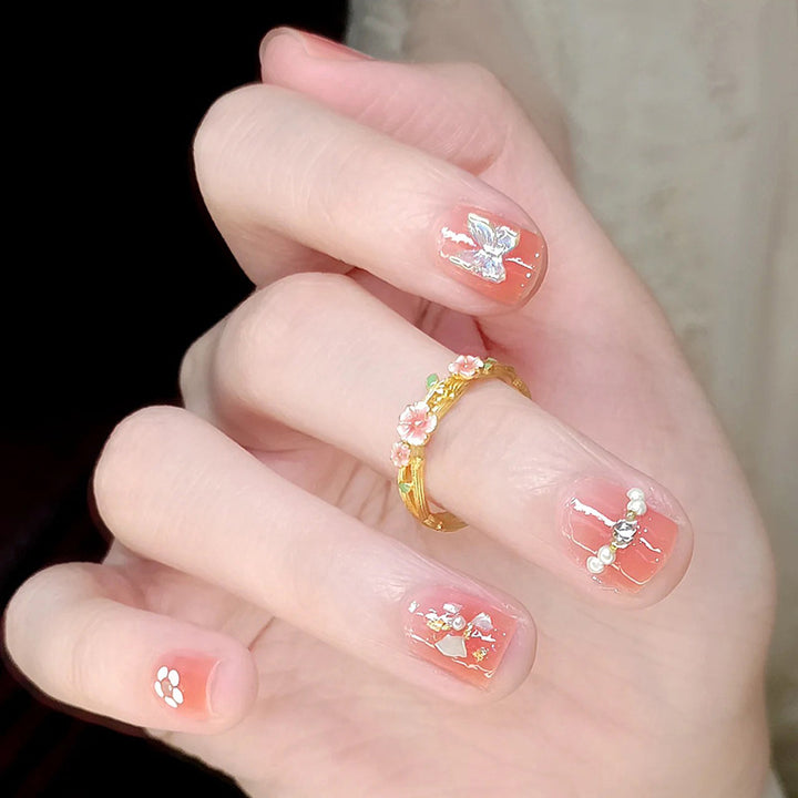 Creative Nail Art Set with Floral Decorations Kalsten