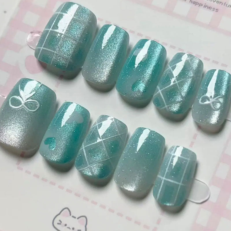 Elegant French Tip Press-On Nail Set Kalsten