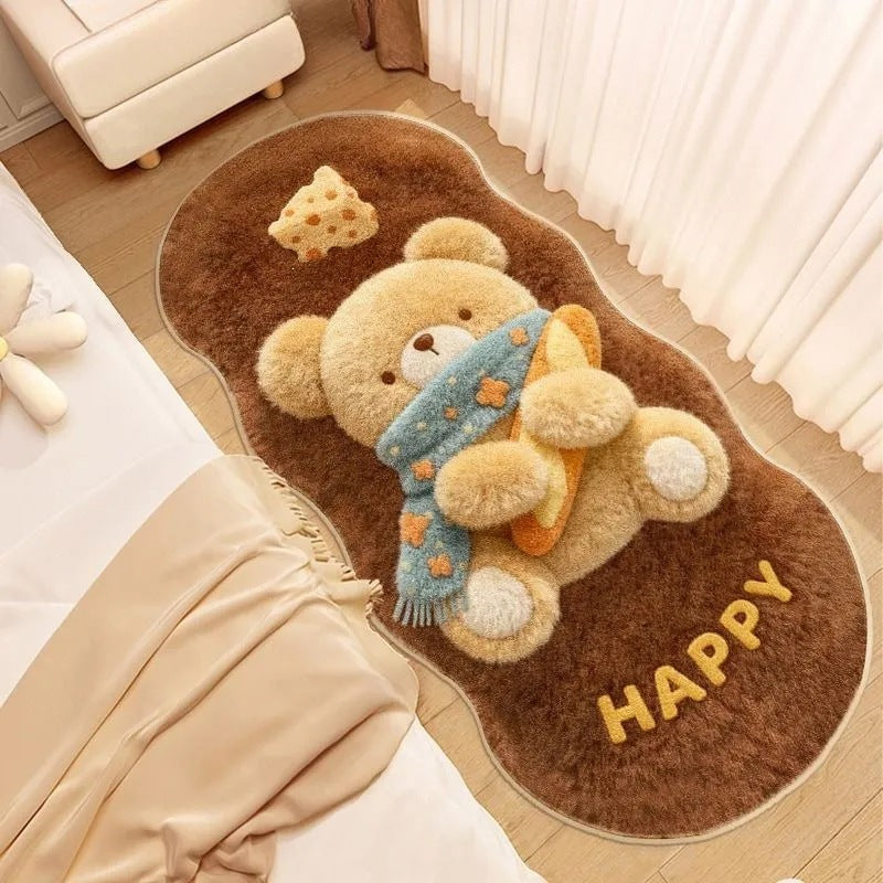 Cat-Themed Soft Plush Floor Mat