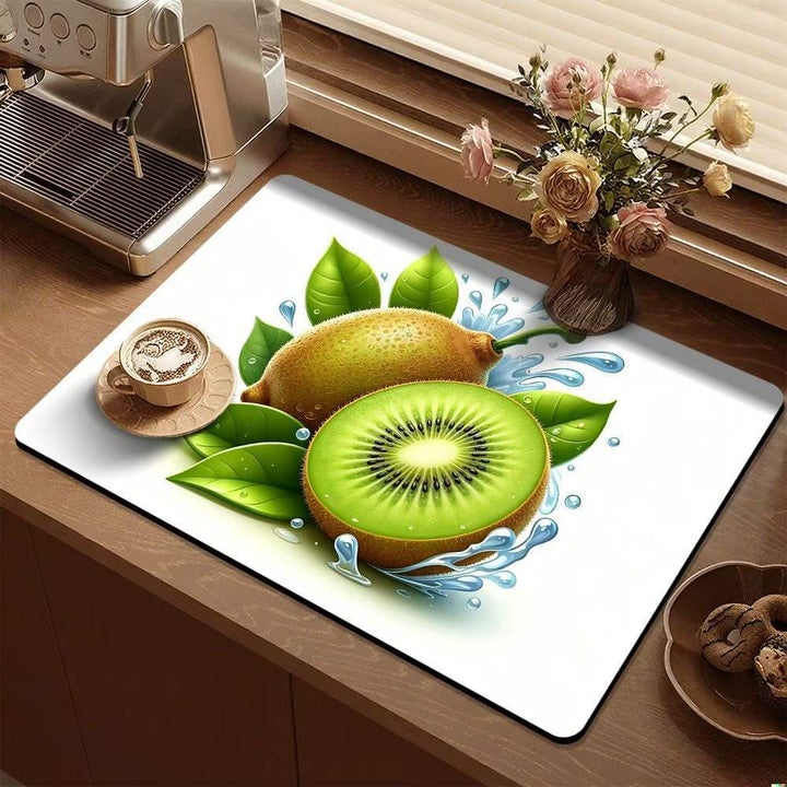 Lemon-Themed Decorative Kitchen Mat Kalsten