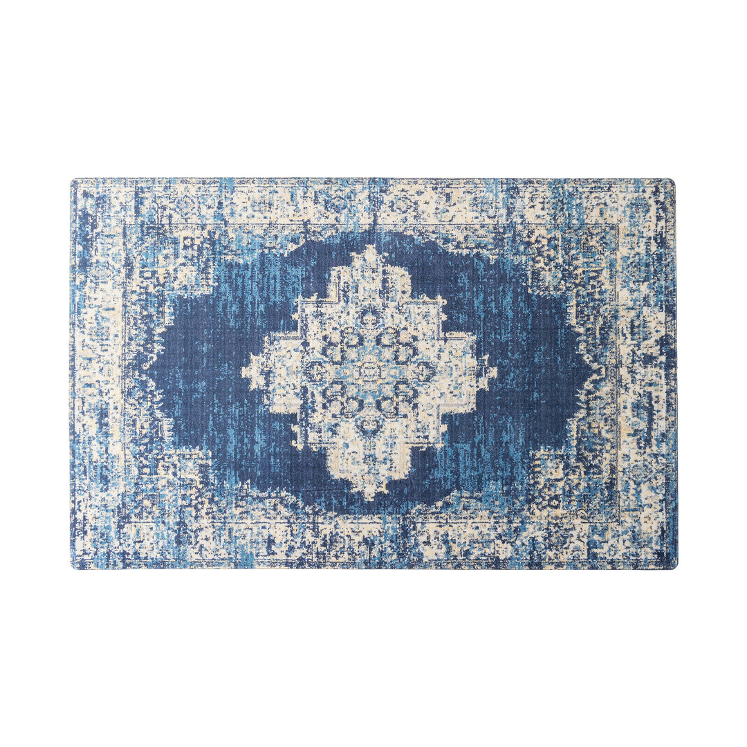 Living room rug in oriental suzani style with fine border Kalsten