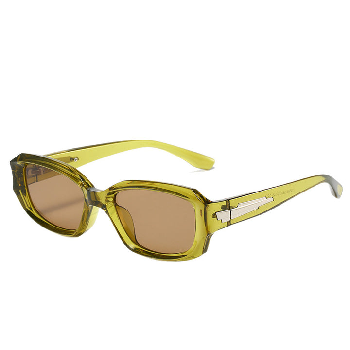 Retro-Inspired Angular Sunglasses with Unique Decorative Details Kalsten
