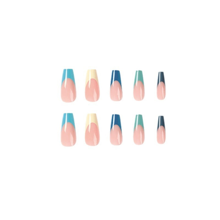 Artful Nail Extensions with Precise Gradient and Elegant Accents Kalsten