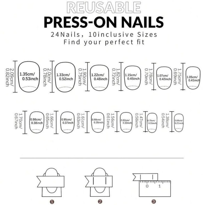 High-quality artificial nail set with elegant French design Kalsten