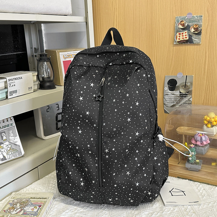 Star-Patterned Everyday Backpack