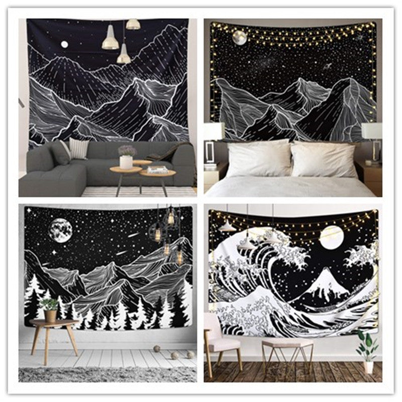 Celestial Mountains Wall Tapestry