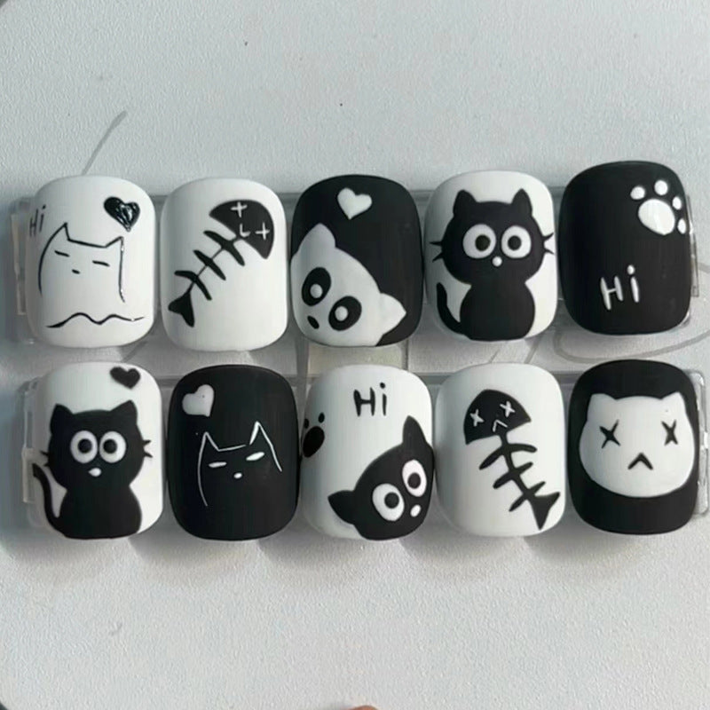 Creative Cartoon-Themed Press-On Nail Set Kalsten 1789389267