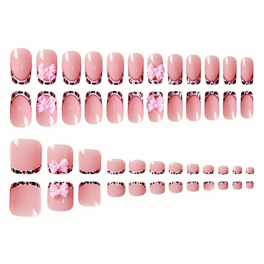 Decorative 3D Bow Press-On Nail Set Kalsten