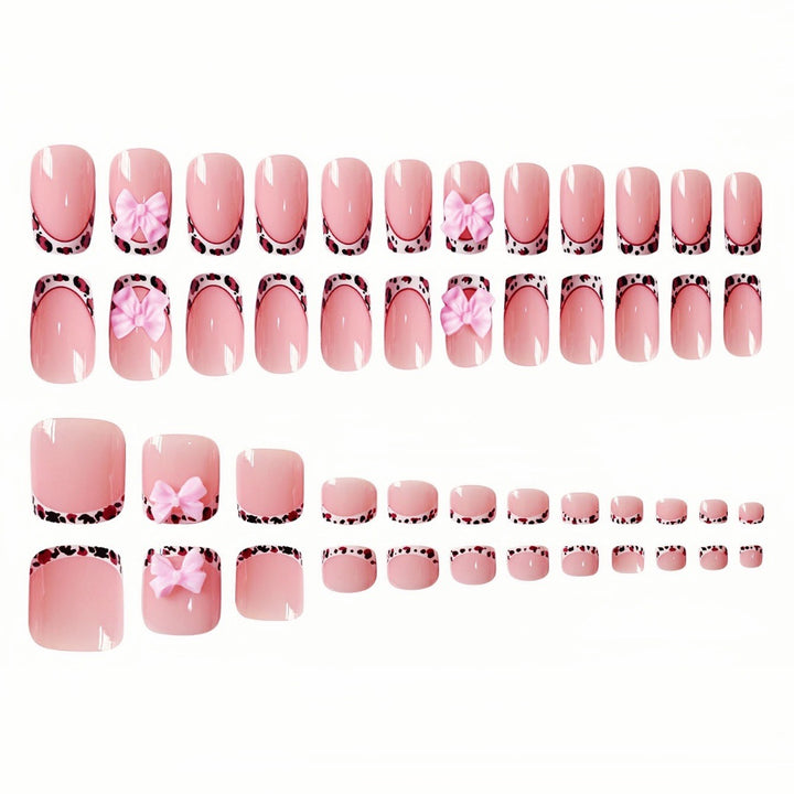 Decorative 3D Bow Press-On Nail Set Kalsten