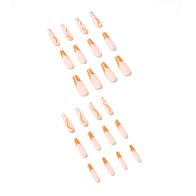 Artistic acrylic nails with elegant accents Kalsten