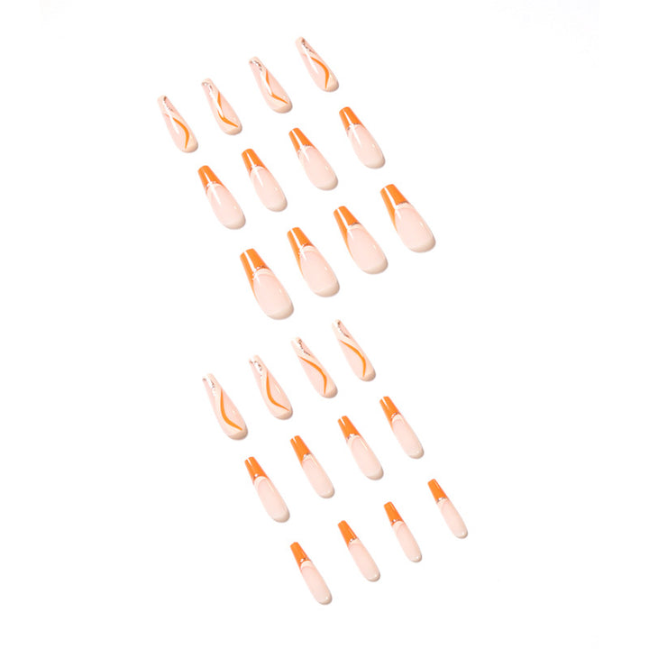 Artistic acrylic nails with elegant accents Kalsten